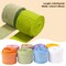 Mlurcu Burlap Ribbon Wired Ribbon 8 Rolls Natural Burlap Wired Ribbon 1-1/2 Inch 40 Yards Solid Fabric Wired Edge Ribbon for Christmas Craft DIY Wrapping Wreath Holiday Party Decorations (Light Color)